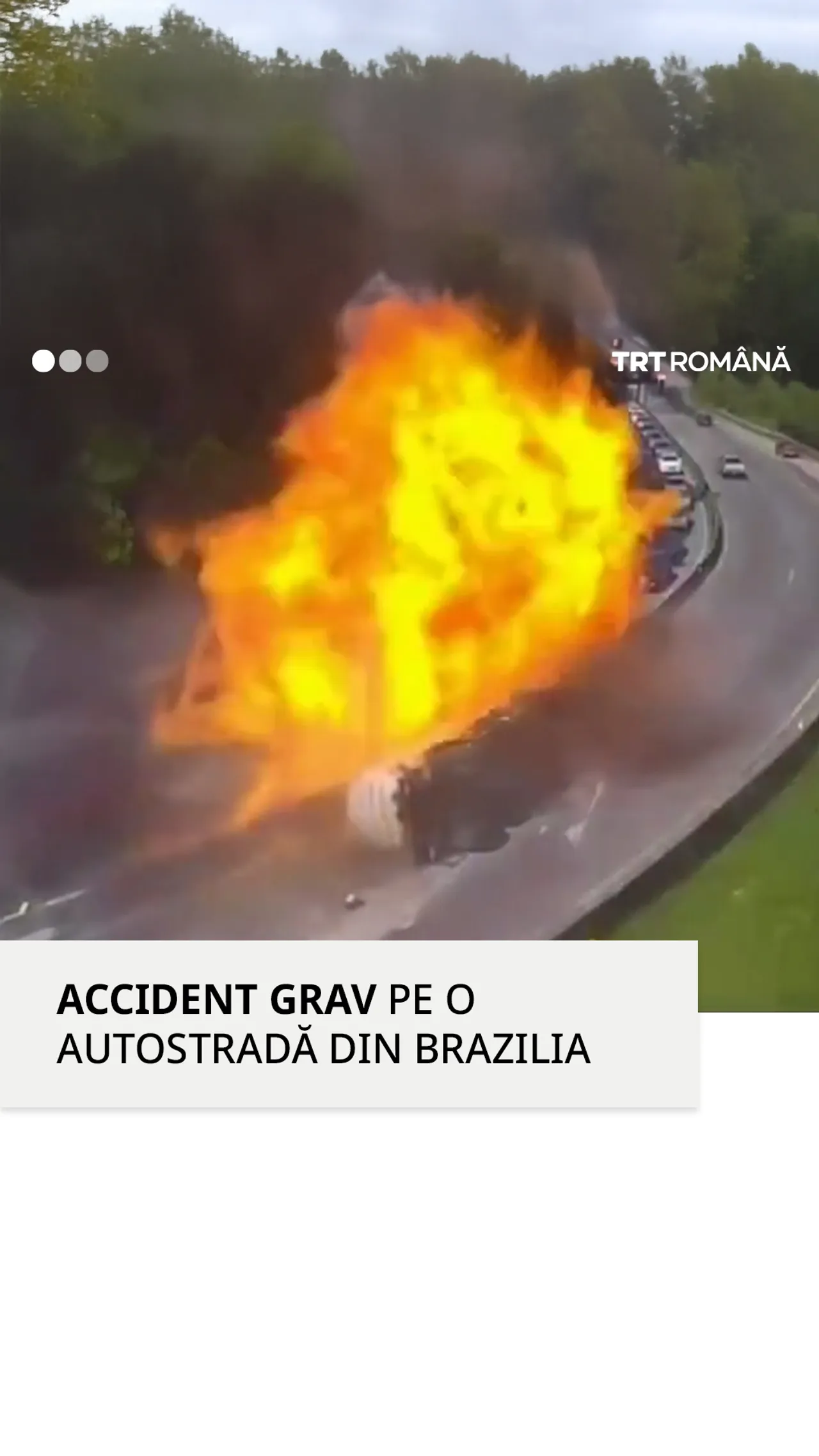 Accident grav pe o autostradă din Brazilia
